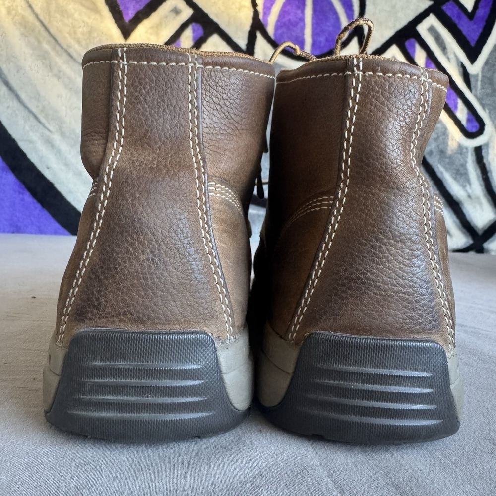 Size 11.5 - Carhartt Men's Moc Toe Wedge Chukka Soft Toe Work Boot Brown CMX4023 - Picture 7 of 10